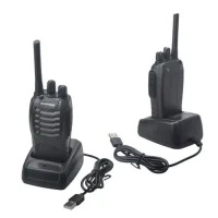 Talkie-walkie Portable BF-888S,radio bidirectionnelle UHF 888s,émetteur-récepteur Portable 16 canaux- GEARMANIA