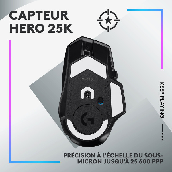Logitech G G502X Plus Noir – Image 5