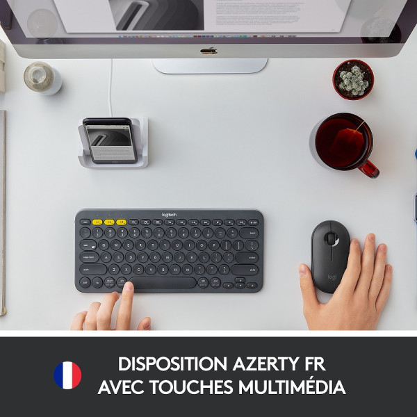 Logitech Multi-Device Keyboard K380 (Gris) – Image 3