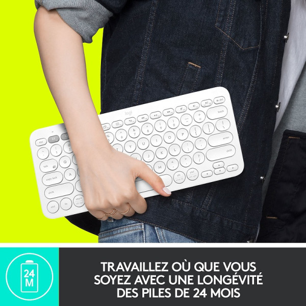 Logitech Multi-Device Keyboard K380 (Gris) – Image 5