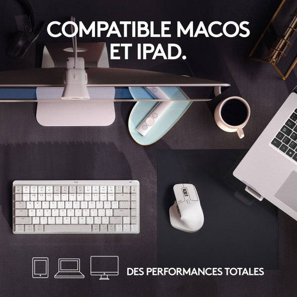 Logitech MX Master 3S for Mac (Gris Pâle) – Image 3