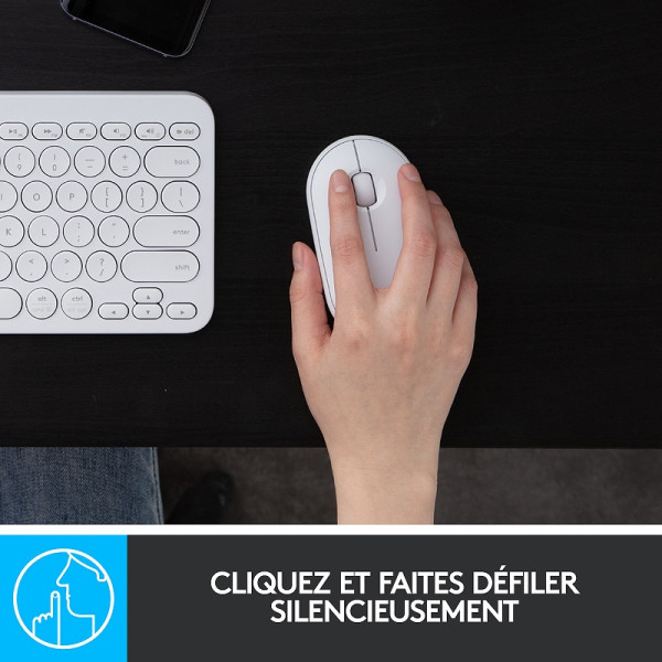 Logitech Pebble M350 (Blanc) – Image 4