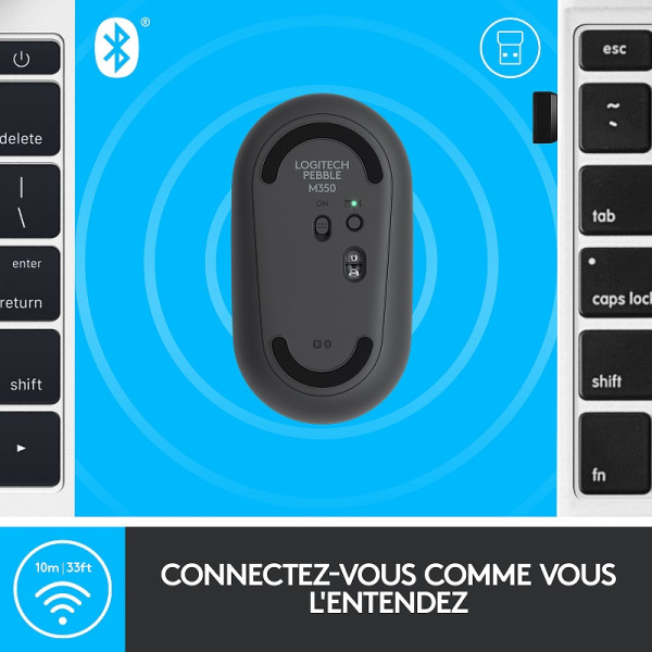 Logitech Pebble M350 (Graphite) – Image 5