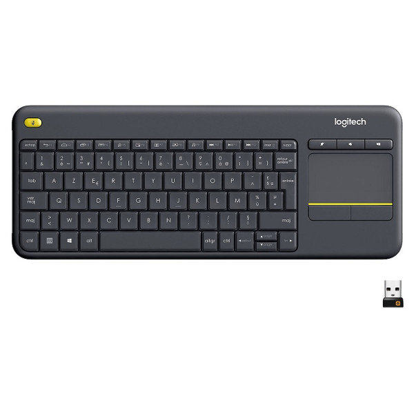 Logitech Wireless Touch Keyboard K400 Plus (Noir) – Image 2